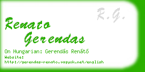 renato gerendas business card